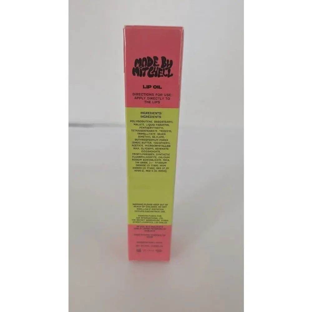 Made By Mitchell Bare Lip Oil - Rosebud - New NIB - Sheer Rose Pink Tint